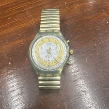 Orologio da polso in acciaio "GOLDEN GLOBE SCG100"--CLASSICO SWATCH! Ricambi o riparazione