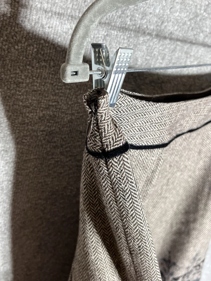 Ann Taylor LOFT юбка женщин размер 6P плиссированные трапециевидный шеврон бархат кромки блестки - Изображение 4 из 4