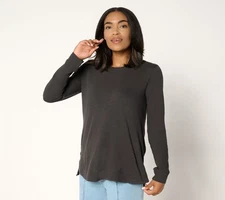 LOGO Principles by Lori Goldstein Women's Top Sz XS 100% Mint Glass A698981