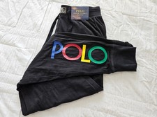 NEW NWT Polo Ralph Lauren Men's Small Jogger Pants Black Sweatpants Lounge PJs
