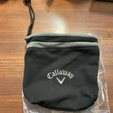 Callaway Golf Valuables Bag Cinch Pouch Keys Balls Money Accessories Black LOGO