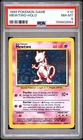 1999 POKEMON BASE SET UNLIMITED #10 MEWTWO-HOLO PSA 8