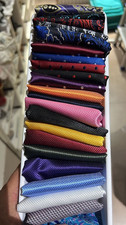 Wedding Set Mens Handkerchief Lot 20-Pcs Assorted Silk Pocket Square Party NEW