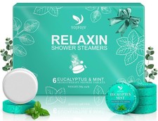 Vapor Shower Steamers Aromatherapy - Easter Basket 1 Count Pack of 6 , White