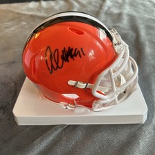 Alex Wright Signed Autographed Browns Mini Helmet Prime Time Witness