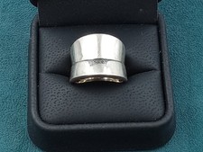 Sterling Silver Size 7 Modernist Ring - Distinctive wave Design