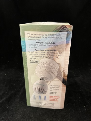 ShowerWise Deluxe Filtration System #1195 Shower Head Water Filter New Sealed - Picture 2 of 4