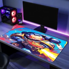 40*90cm1pc Ultramarines Gaming Mouse Pad - Large Non-Slip Rubber Base, Vibrant A
