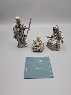 Lenox Kirk Stieff Collection Pewter 4 Piece Nativity