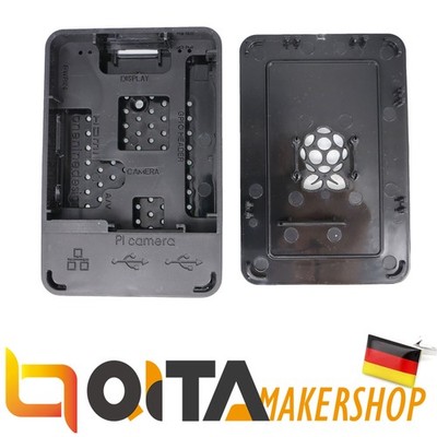 Raspberry Pi ABS Case Gehäuse für Raspberry Pi 3 Model B Schwarz Gehäuse RP02019