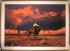 Mark Maggiori “Arizona Cannonball” Signed Western Art Print 22x16 #1140 RARE!