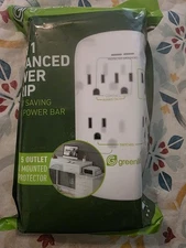Greenlite 5 Outlet Advanced Power Strip Tier 1 Wall Mount Smart Surge Protector