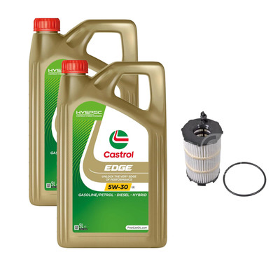 FEBI Ölfilter 10L Castrol EDGE Titanium FST 5W-30 LL für Audi A5 8T3 S5 quattro