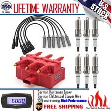 Ignition Coil + Spark Plugs + Wire For Chrysler Town & Country 2001-2010 3.3 3.8