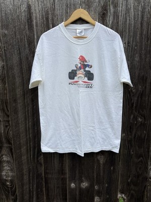 Vintage Rare 2005 OG Mario Kart DS Promo Tee White Large Video game DS Condition