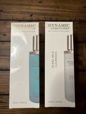 Dynamic Gemstone Pearl Milk Cleanser And Blue Sapphire Toner
