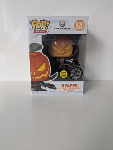 FUNKO POP! Games Overwatch Reaper Pumpkin Glows Blizzard Exclusive #520