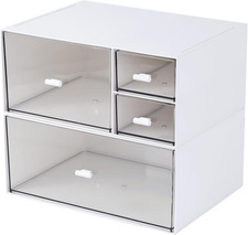 Desk Organizer with 4 Drawers, Makeup Organizer, Desktop Storage Box, Cosmetics