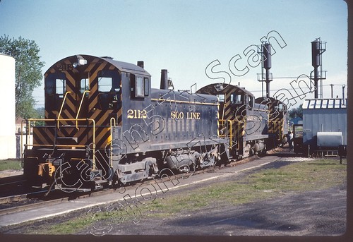 Original Slide- SOO LINE SW7 2112 & 2 More In Black/Gold 5/63