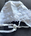 VTG Phyllis Baby Wear Infant White Christening Baptism Outfit Gown Coat Bonnet + — photo 4