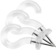 Pinhooks Push Pin Wall Hook - Klear Kindness (Transparent) - 40-Count