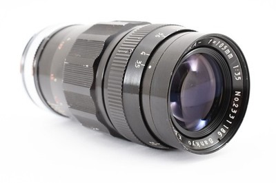 Excellent* KOMURA 105mm f/3.5 Sankyo Koki L39 + case 2064532