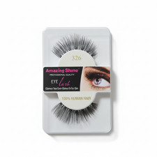 5 or 10 Pack Amazing Shine 326 Human Hair Lashes Natural Volume False Eyelashes