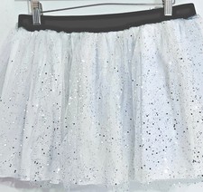 White Ballet Dance Tutu Sz XL Sparkles