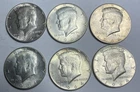 (6) 1964 Kennedy Half Dollar Coins – 90% Silver-1 of 2 lots