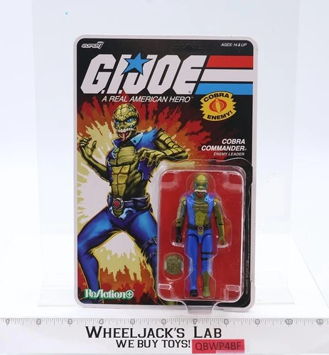 GI Joe Once A Man Cobra Commander GI Joe Super7 Reaction MINT NEW UNPUNCHED