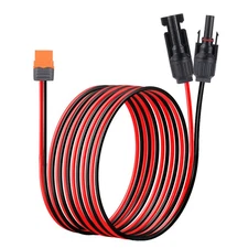 6ft XT60i Female to Solar Connector Solar Panel Extension Charging Cable 12 AWG