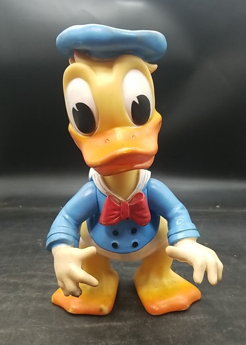 Rubber Squeak Toy DONALD DUCK Walt Disney Productions Italy DISNEY 1962
