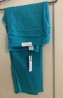 Chico's So Slimming Girlfriend Crop Jeans size 3 women 16 Teal Stretch excellent — photo 1