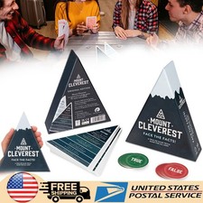 1/2x MOUNT CLEVEREST Trivia Game - True or False, Fun Family Travel Game