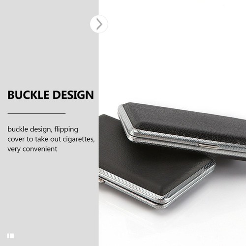 Estuche de cigarrillos de metal accesorio para hombre almacenamiento único conveniente aluminio - Imagen 5 de 12