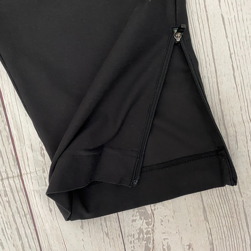 Tek Gear Womens On The Go Gear Jogger Pants Black Size XL Pockets Leg Zippers - Picture 7 of 11