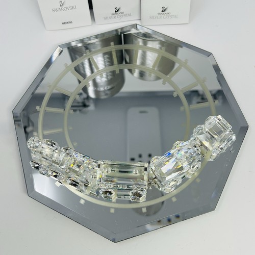 SWAROVSKI Crystal 5 Piece Train Set Figurine"When We Were Young”+ Large Mirror - Picture 5 of 24