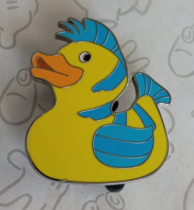 Flounder Rubber Duckies Little Mermaid Mystery Ducks of Disney Mystery Pin