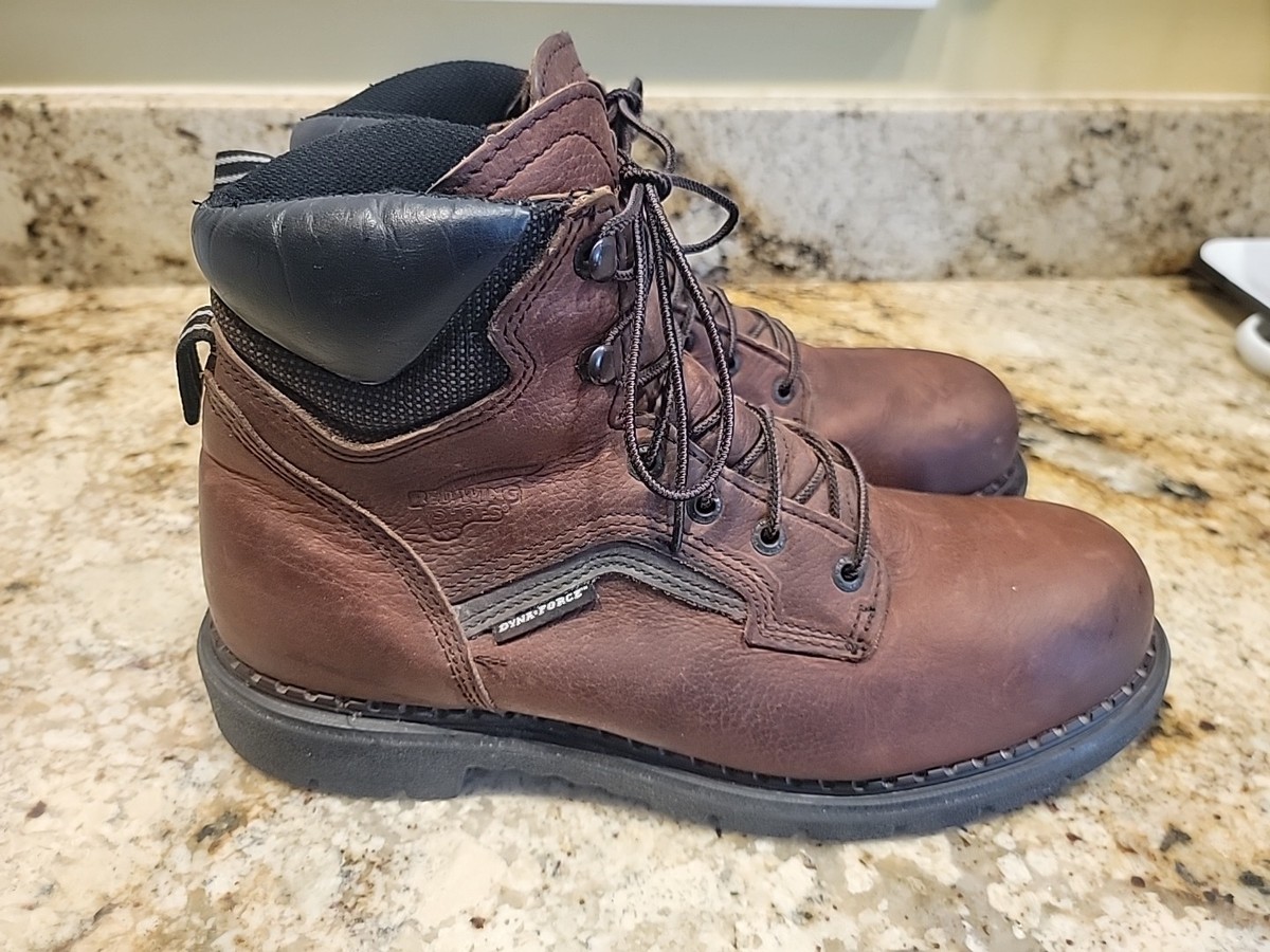 Red Wing 2226 Dyna-Force Made In USA Steel Toe Leather Work Boots Size 11.5 D Red Wing 2226 Dyna-Force Made In USA Steel Toe Leather Work  main image 2