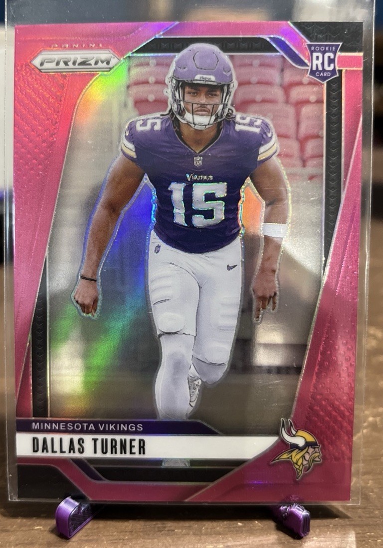 2024 Panini Prizm - Rookies Dallas Turner #324 Pink Prizm (RC)