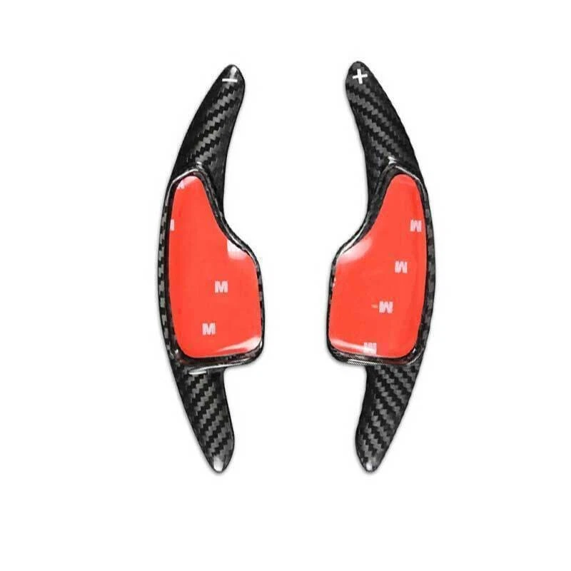 Palanca de cambios de fibra de carbono seca para volante Chevrolet Camaro 16-21 Foto 4 de 4