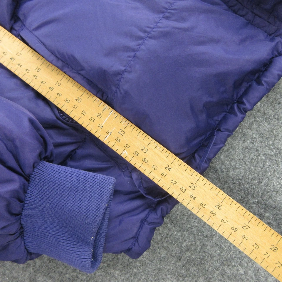 Vintage REI Jacket Mens Large Purple Down Puffer Bomber Outdoors 80s 90s - Image 4 of 4