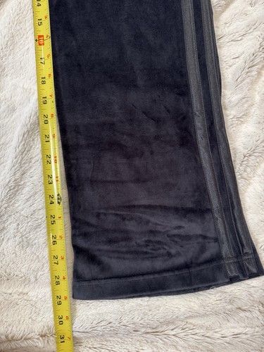 NWT Womens L 16 Y2K 2000s Arizona Jean Co Drawstring Black Velvet Pants Beaded - Picture 4 of 9