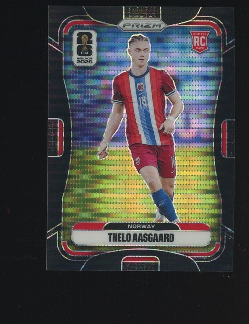 2026 Prizm FIFA World Cup Soccer Black Preferred #331 Thelo Aasgaard RC 1/1