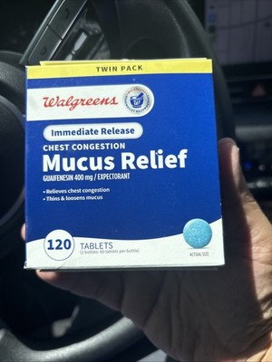 Walgreens Guaifenesin 400mg Expectorant Mucus Relief Tablet - 30 Count