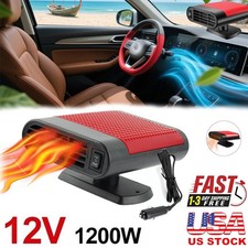 1200W Car Heater Portable Electric Heating Fan Defogger Defroster Demister 12V
