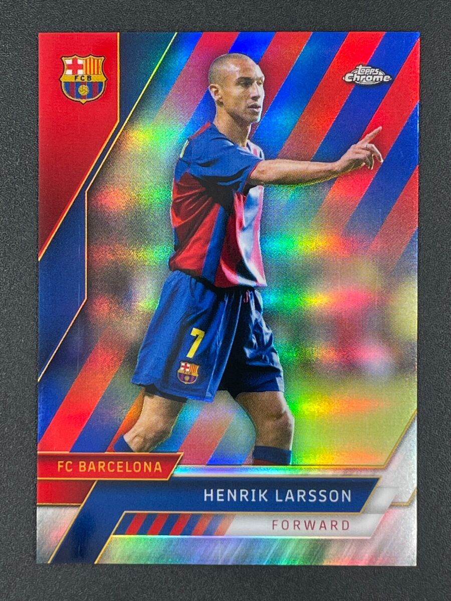 2022-23 Topps Chrome FC Barcelona Henrik Larsson Barca 2022-23 Topps Chrome FC Barcelona Henrik Larsson Barca