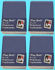 100 PRO SAFE 3x4 PREMIUM TOPLOADERS NEW Rigid Clear Sports Card Sleeves Trading