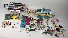 Lot of Lego Friends 41106 Pop Star Tour Bus Boat House Assorted Figures ++ LOOK