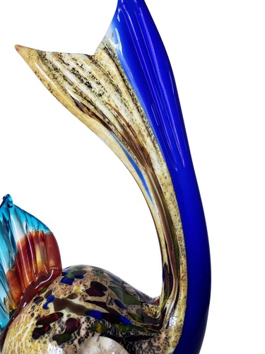 Seltene Murano Avem Kunst Glas Fisch Statue Figur Gussglas handgeblasen Koi - Bild 7 von 10